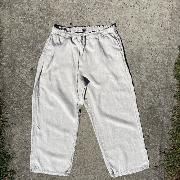 J. Crew Cream Wide Leg Pants - Picture 2 of 6